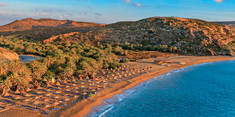 Strande på det østlige Kreta