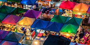 Weekend market i Bangkok